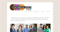 Desktop Screenshot of coachingforjustice.org